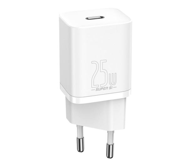 BASEUS sieciowa Super Si Quick Charger 1xUSB-C 25W (biała) CCSP020102 - 1079281 - zdjęcie